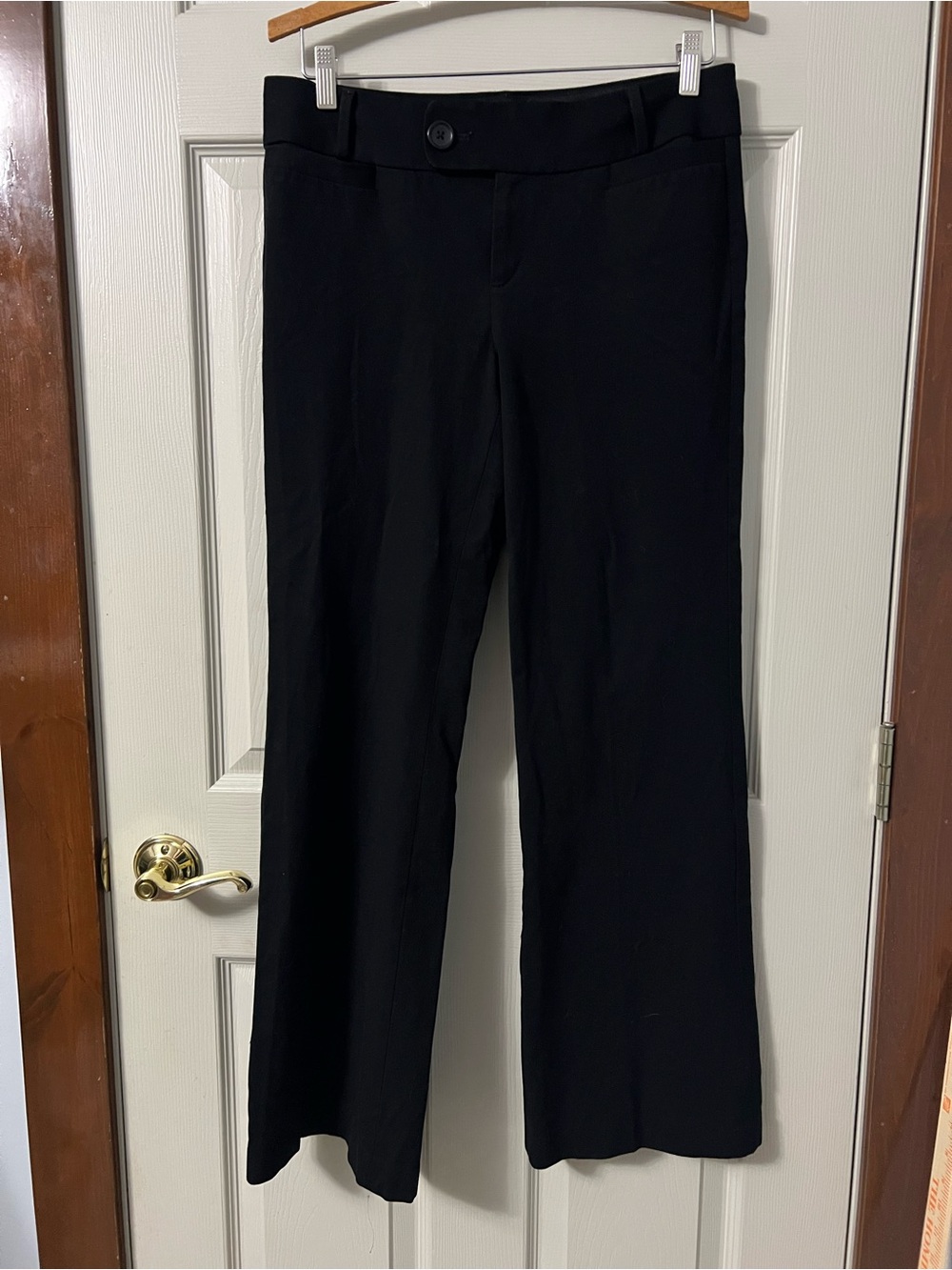 Banana Republic Black Wide-Leg Dress Pants